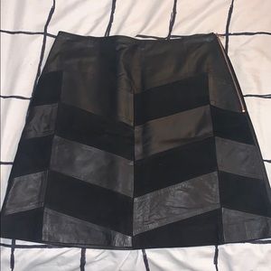 Club Monaco Alena Leather Skirt